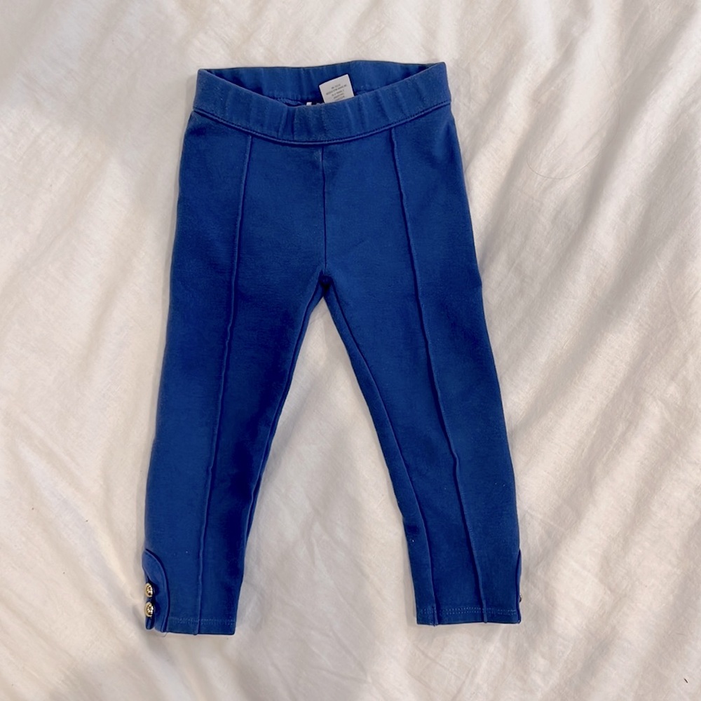 Janie and Jack Button Cuff Ponte Pant